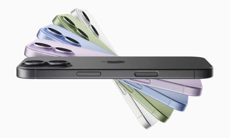 iPhone 17 em diversas cores