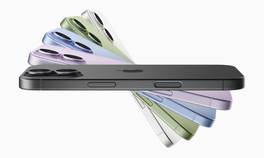 iPhone 17 em diversas cores