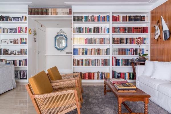 Livros ganham espaço de destaque na decoração