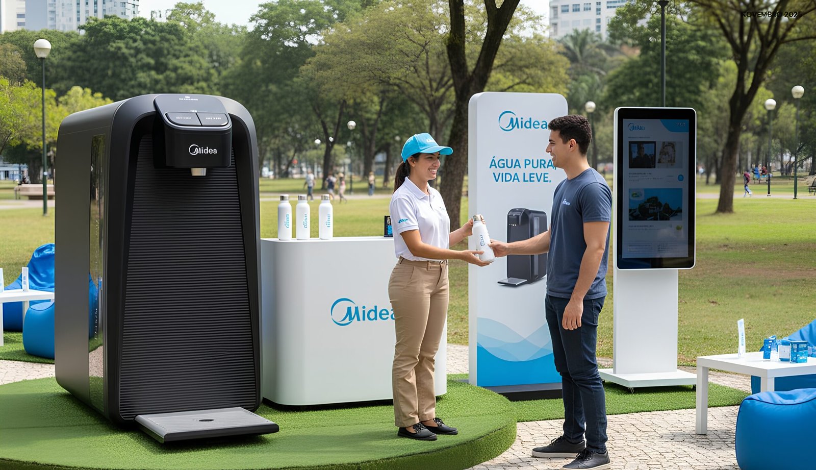 Midea realiza ativação de marca no Ibirapuera no aniversário de SP