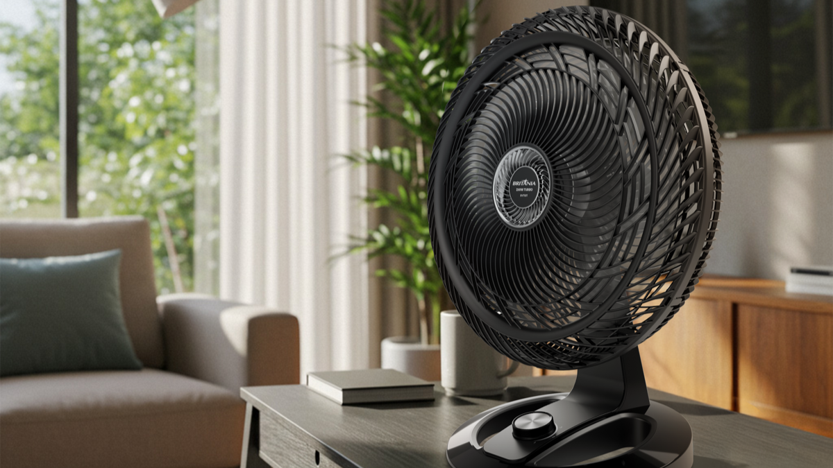 Britânia lança ventilador com foco em potência e baixo ruído