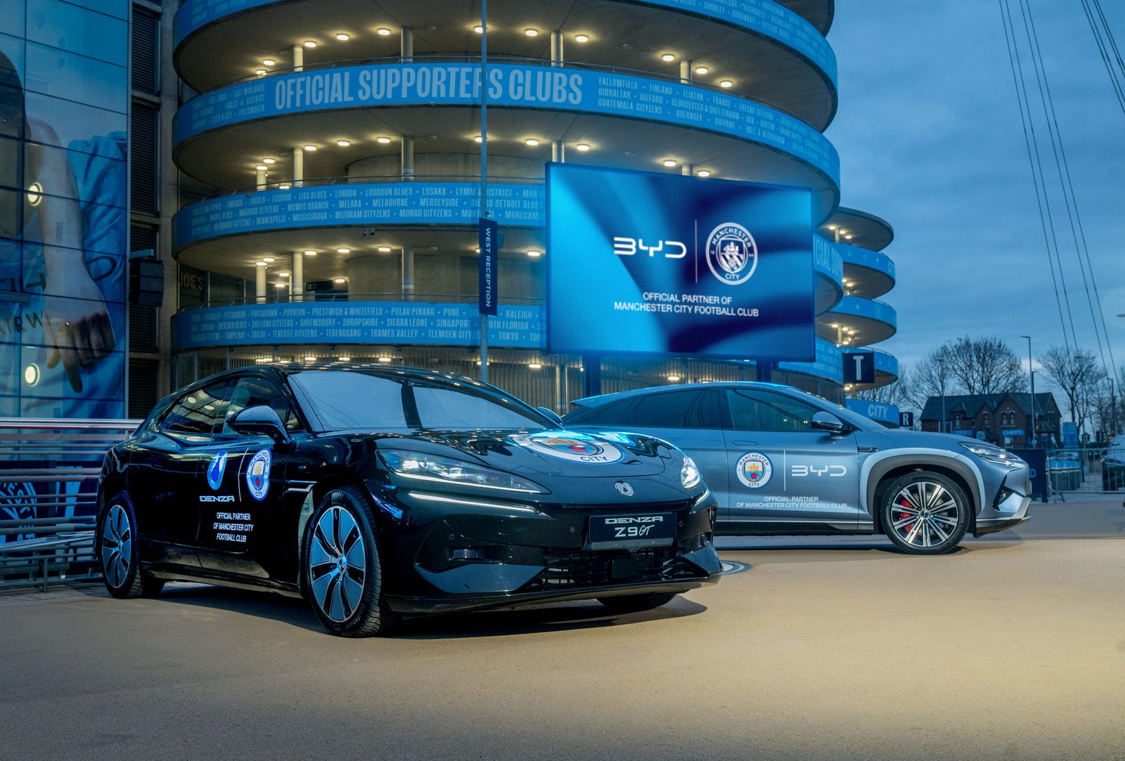 BYD firma parceria global com o Manchester City