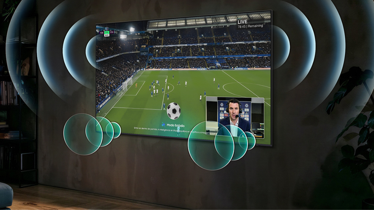 TVs Samsung ganham Modo Estádio para jogos de futebol