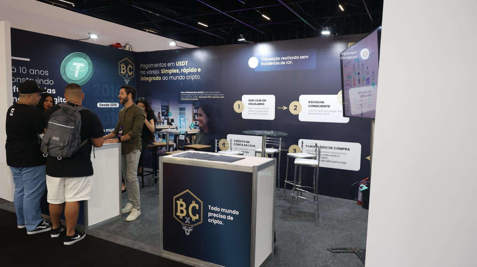 BCX leva pagamentos em cripto direto para o varejo no CBM 2026