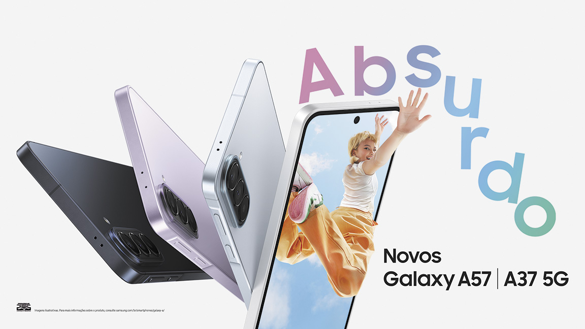Nova linha Galaxy A aposta em IA e durabilidade