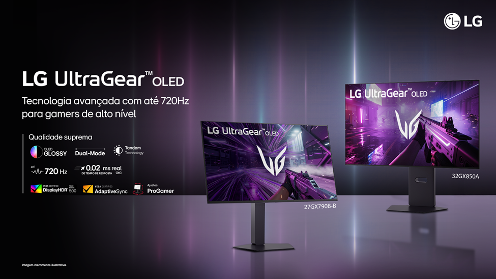 LG amplia UltraGear com Dual-Mode no Brasil