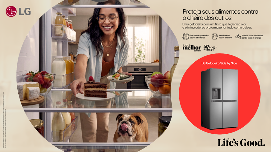 LG mira praticidade com nova Side by Side