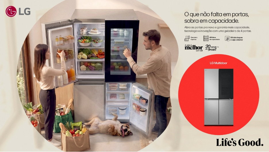 LG amplia linha premium com geladeira Multidoor