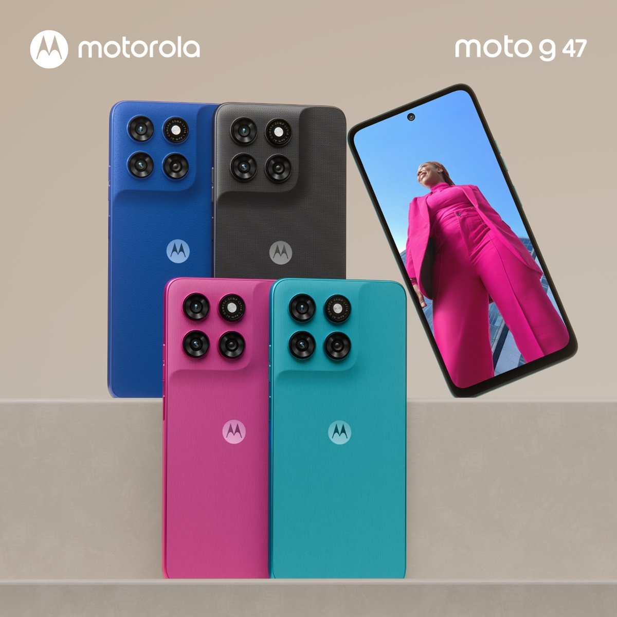 Motorola reforça linha com moto g47 e IA embarcada
