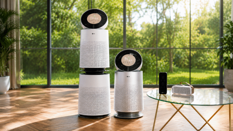 purificadores PuriCare e ar-condicionado DUAL INVERTER AI Air.