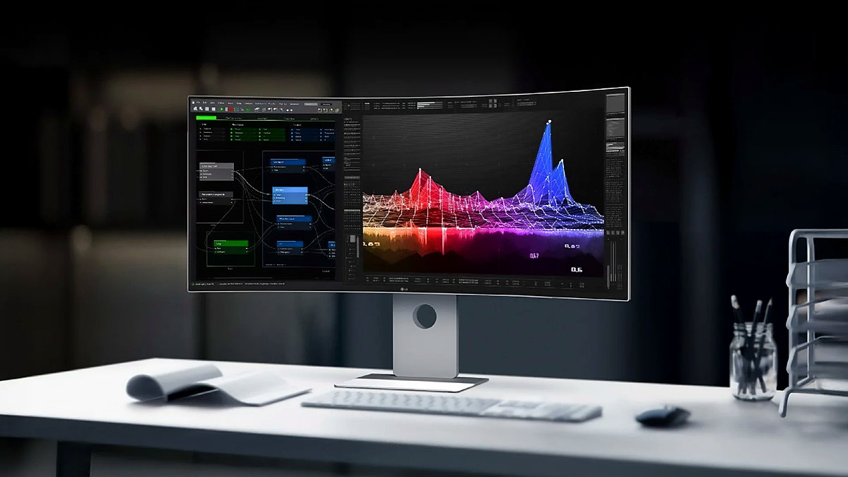 LG UltraFine mira profissionais de criação visual