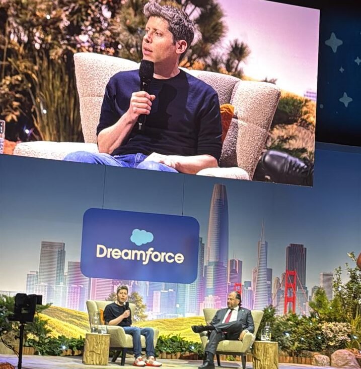 Sam Altman e Marc Benioff